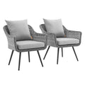 Endeavor Armchair Outdoor Patio Wicker Rattan Set Of 2
