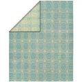 Endura Ivory Baby Blue Hand Made Reversible Area Rug 10 X 14 10 X 14