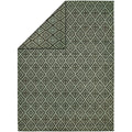 Endura Light Blue Brown Wool Handmade Reversible Area Rug
