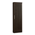 Engineered Wood Contemporary Corner Storage Cabinet With 5 Shelves Brown 20.79 W 19.45 D 71.42 H