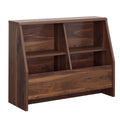 Engineered Wood Mid Century Modern Bookcase Brown 40.91 W X 14.41 D X 32.17 H