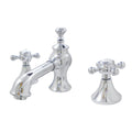 Vintage Cross Widespread Bathroom Faucet