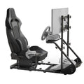 Enhanced And Stable Racing Wheel Cockpit Compatible With Fanatec Logitech Adjustable Driving Simulators Excluding Handbrake