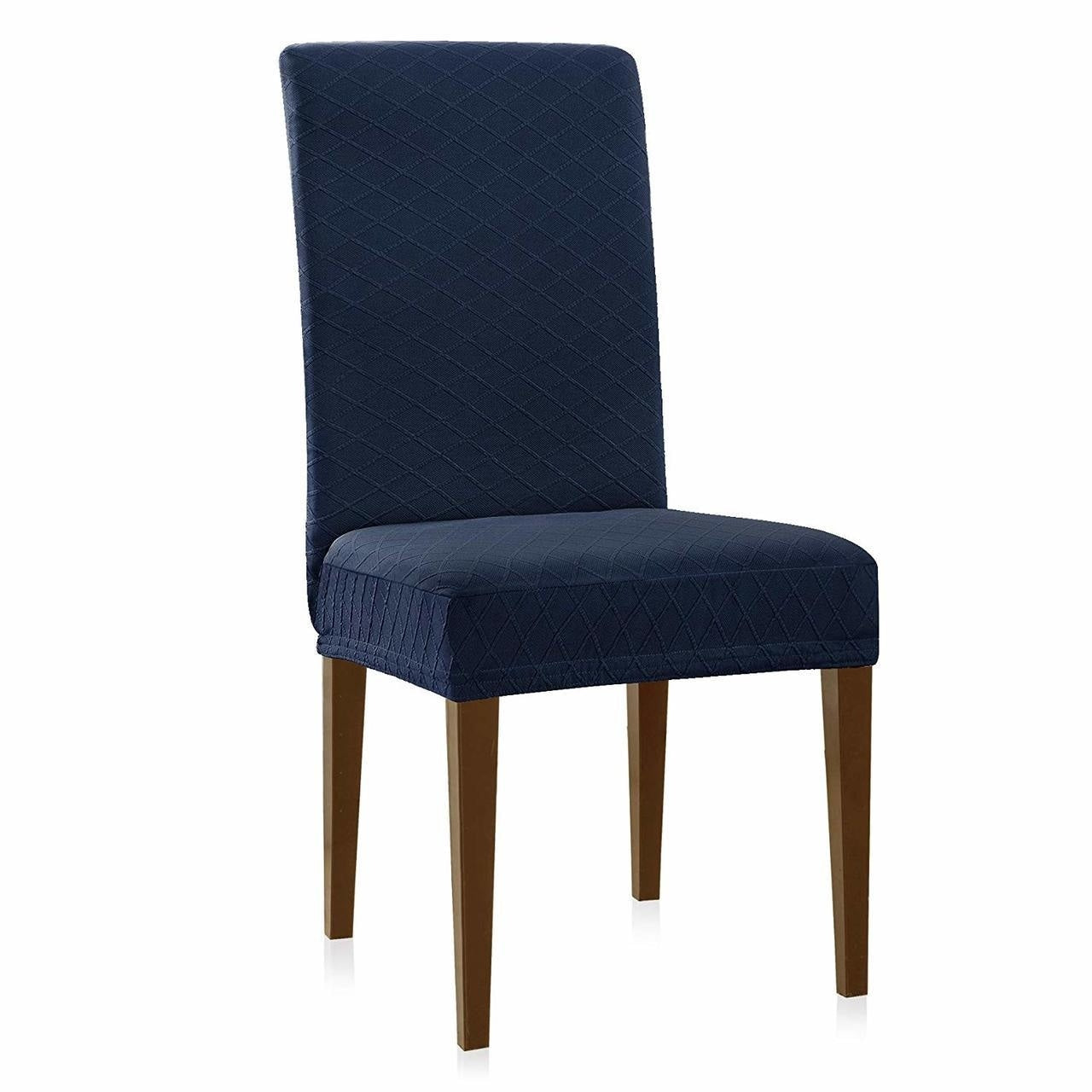 Enova Home Rhombus Jacquard Stretchy Universal Dining Chair Slipcovers Set Of 4