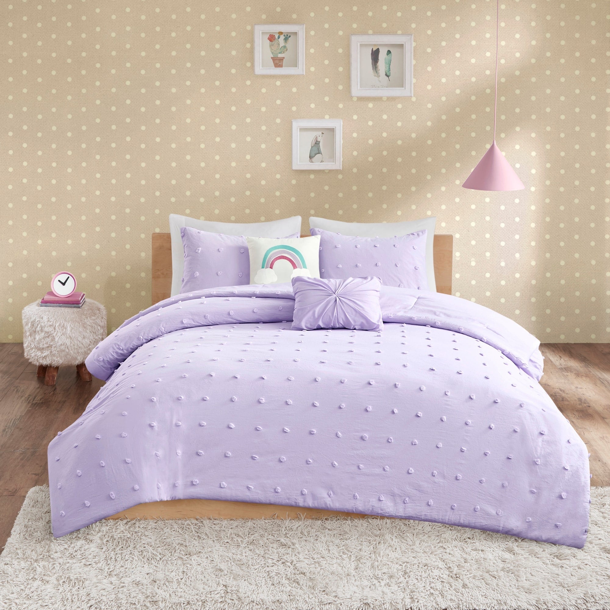 Urban Habitat Kids Ensley Multi Cotton Jacquard Pom Pom Comforter Set