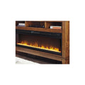 Entertainment Accessories Wide Fireplace Insert Black