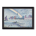 Entrance To The Port Of Honfleur 1899 Paul Signac Custom Framed Canvas