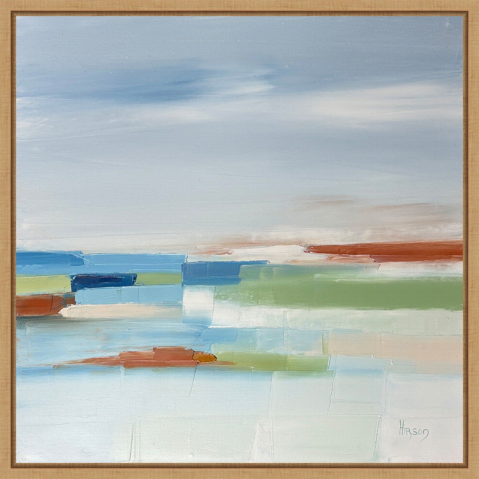 Entre Ciel Et Terre 4 By Sandrine Framed Canvas Wall Art