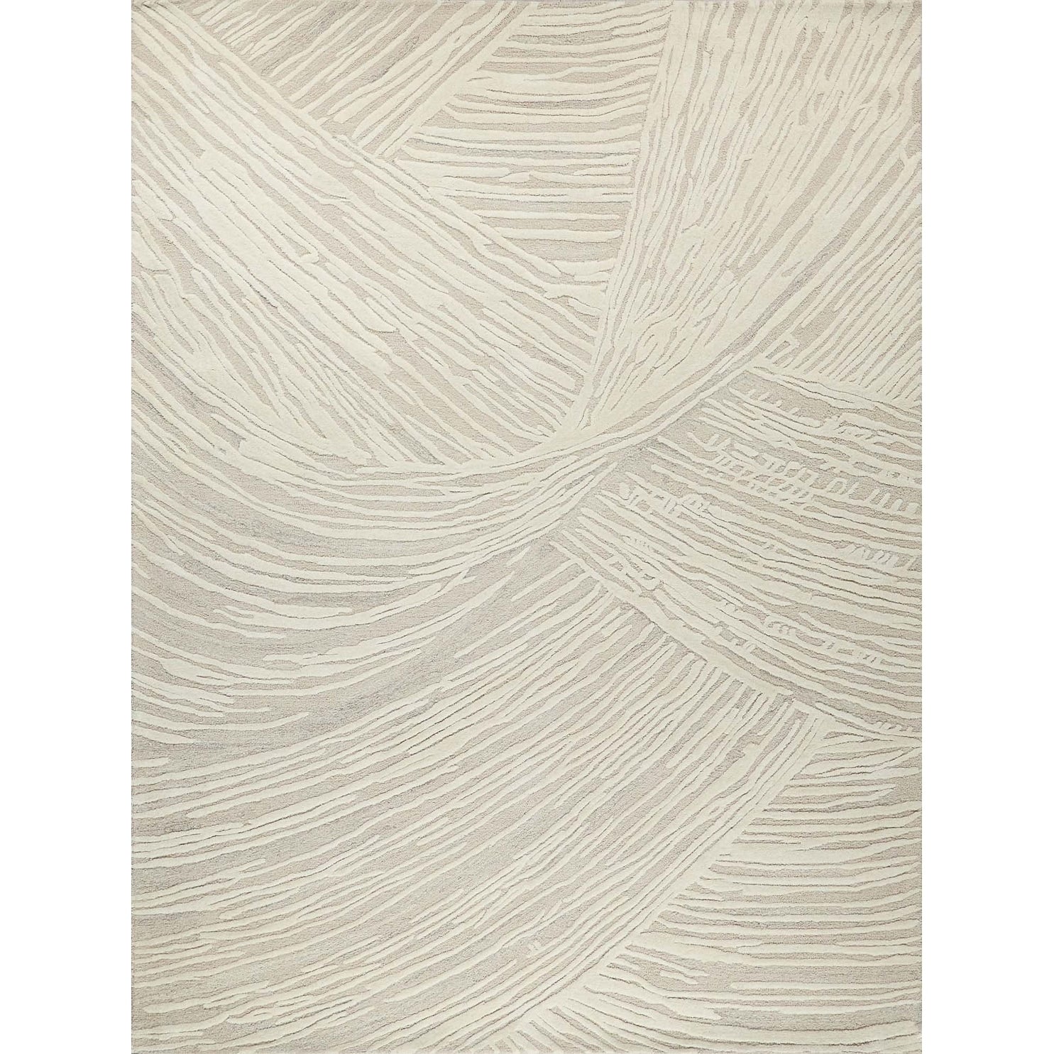 Entro Hand Tufted New Zealand Wool Beige Ivory Area Rug