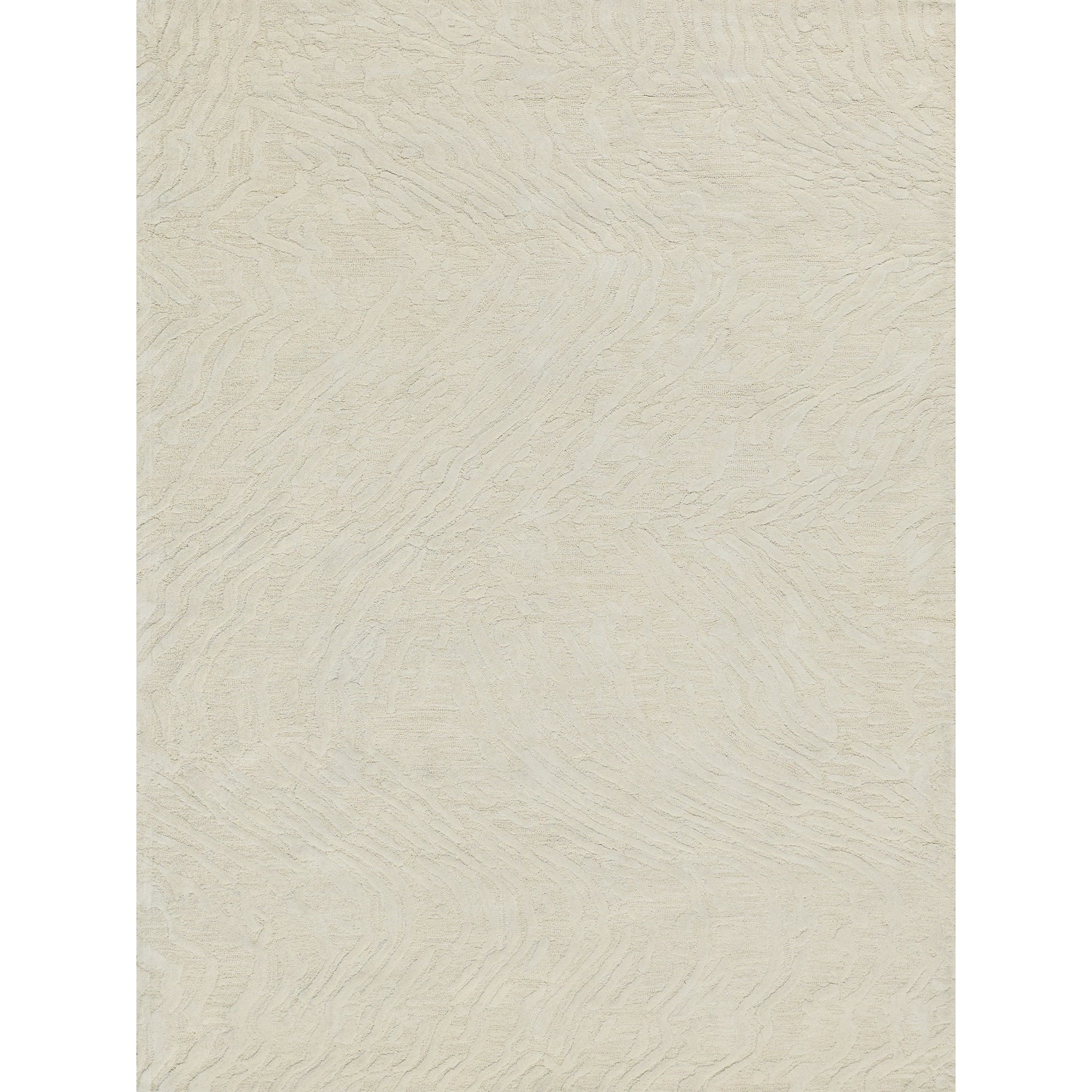 Entro Hand Tufted New Zealand Wool Cream Ivory Area Rug