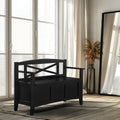 Osp Home Furnishings Entryway Bench With Flip Up Storage