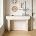 Entryway Table Two Hidden Handle Drawers Console Table Easy Assembly For Entrance Dinning Room Living Room Hallway