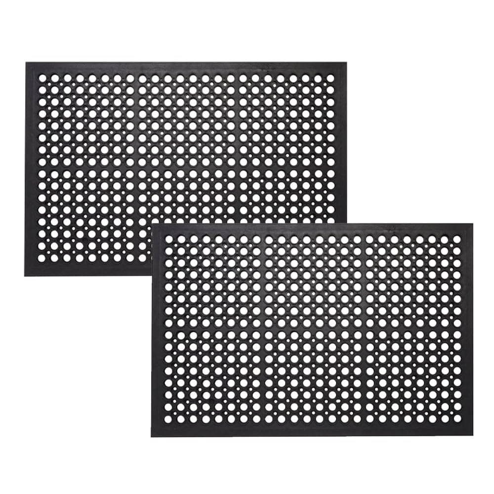All Purpose Drainage Anti Fatigue Rubber Floor Mat 24 X 36