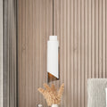 Enzio 6 Inch 1 Light Forged Bronze Pendant Light With Forged Bronze And Matte White Metal Shade
