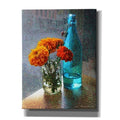 Epic Graffiti Aqua Bottle Marigolds Cafe By Chris Vest Giclee Canvas Wall Art 12 X16