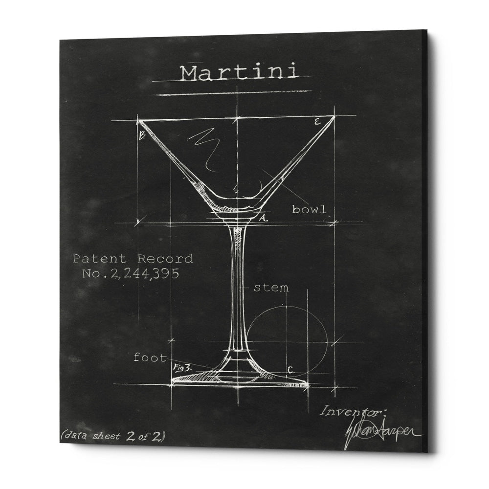 Epic Graffiti Barware Blueprint V By Ethan Harper Giclee Canvas Wall Art 12 X16
