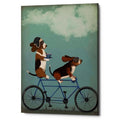 Epic Graffiti Basset Hound Tandem By Fab Funky Giclee Canvas Wall Art 12 X16