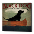 Epic Graffiti Black Dog Canoe By Ryan Fowler Giclee Canvas Wall Art 12 X12