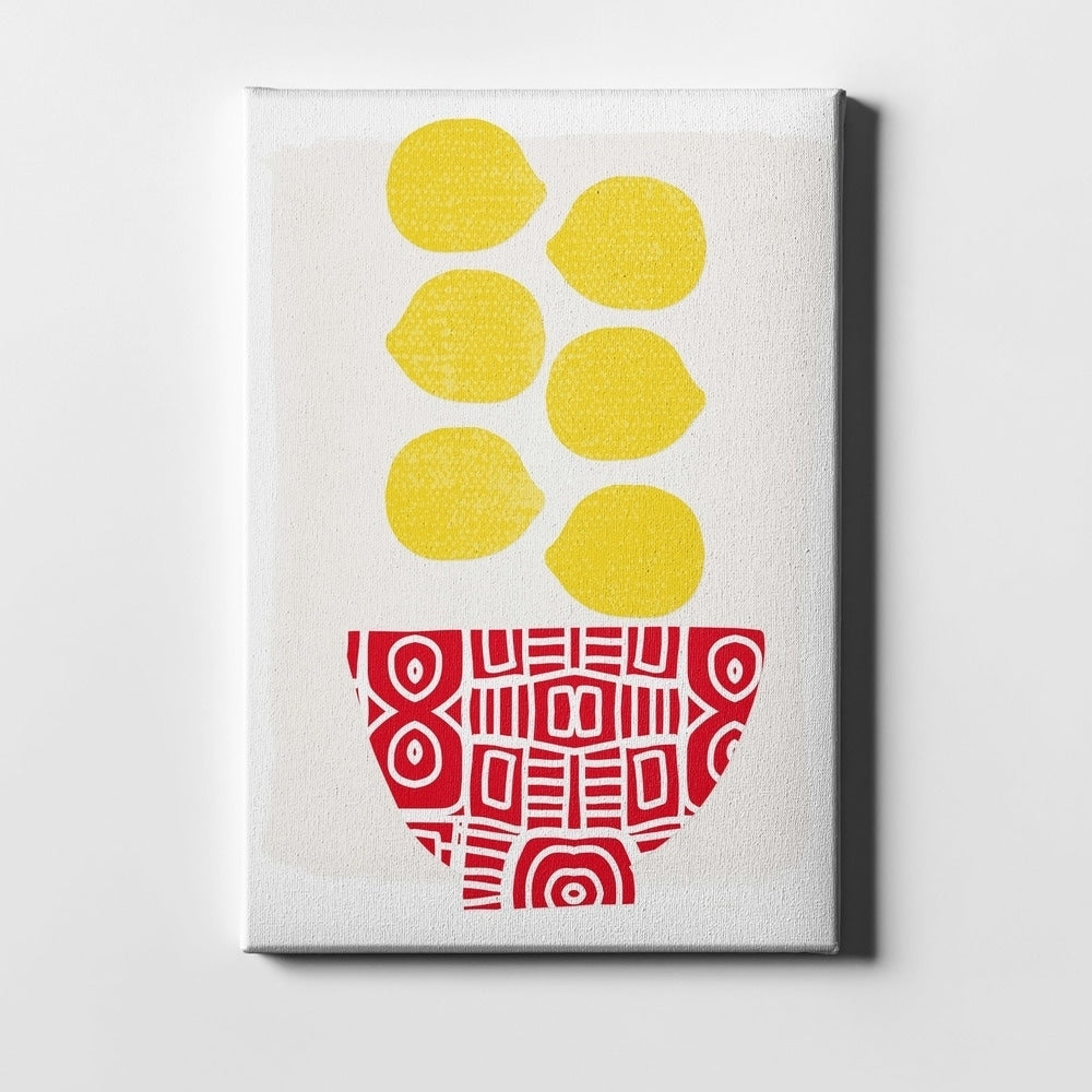 Epic Graffiti Bowl Of Lemons By Linda Woods Giclee Canvas Wall Art