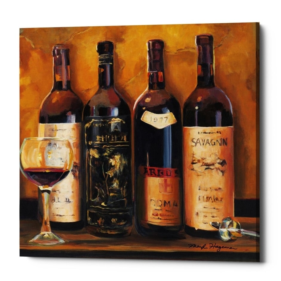 Epic Graffiti Cellar Reds By Marilyn Hageman Giclee Canvas Wall Art 12 X12