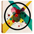 Epic Graffiti Circles In A Circle By Wassily Kandinsky Giclee Canvas Wall Art White