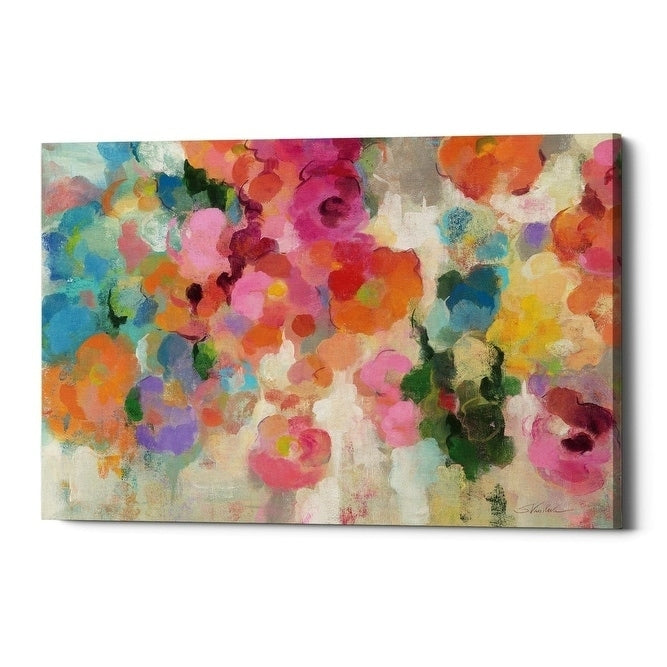 Epic Graffiti Colorful Garden I By Silvia Vassileva Giclee Canvas Wall Art 18 X26