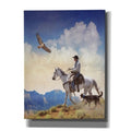 Epic Graffiti Cowboy With Dog And Hawk By Chris Vest Giclee Canvas Wall Art 12 X16