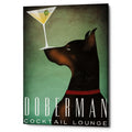 Epic Graffiti Doberman Martini By Ryan Fowler Giclee Canvas Wall Art 12 X18