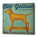 Epic Graffiti Golden Dog On Skateboard By Ryan Fowler Giclee Canvas Wall Art 12 X12