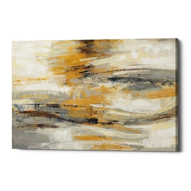 Epic Graffiti Golden Dust By Silvia Vassileva Giclee Canvas Wall Art 12 X18