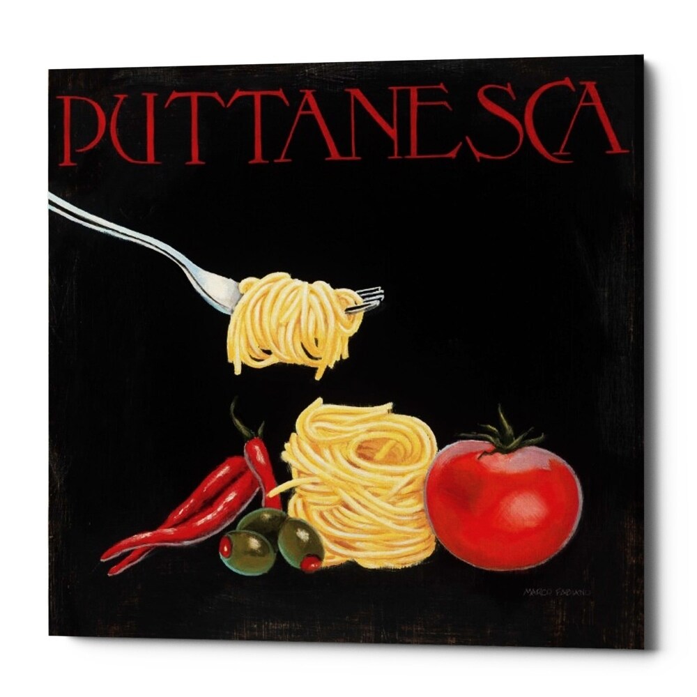 Epic Graffiti Italian Cuisine I By Marco Fabiano Giclee Canvas Wall Art 12 X12