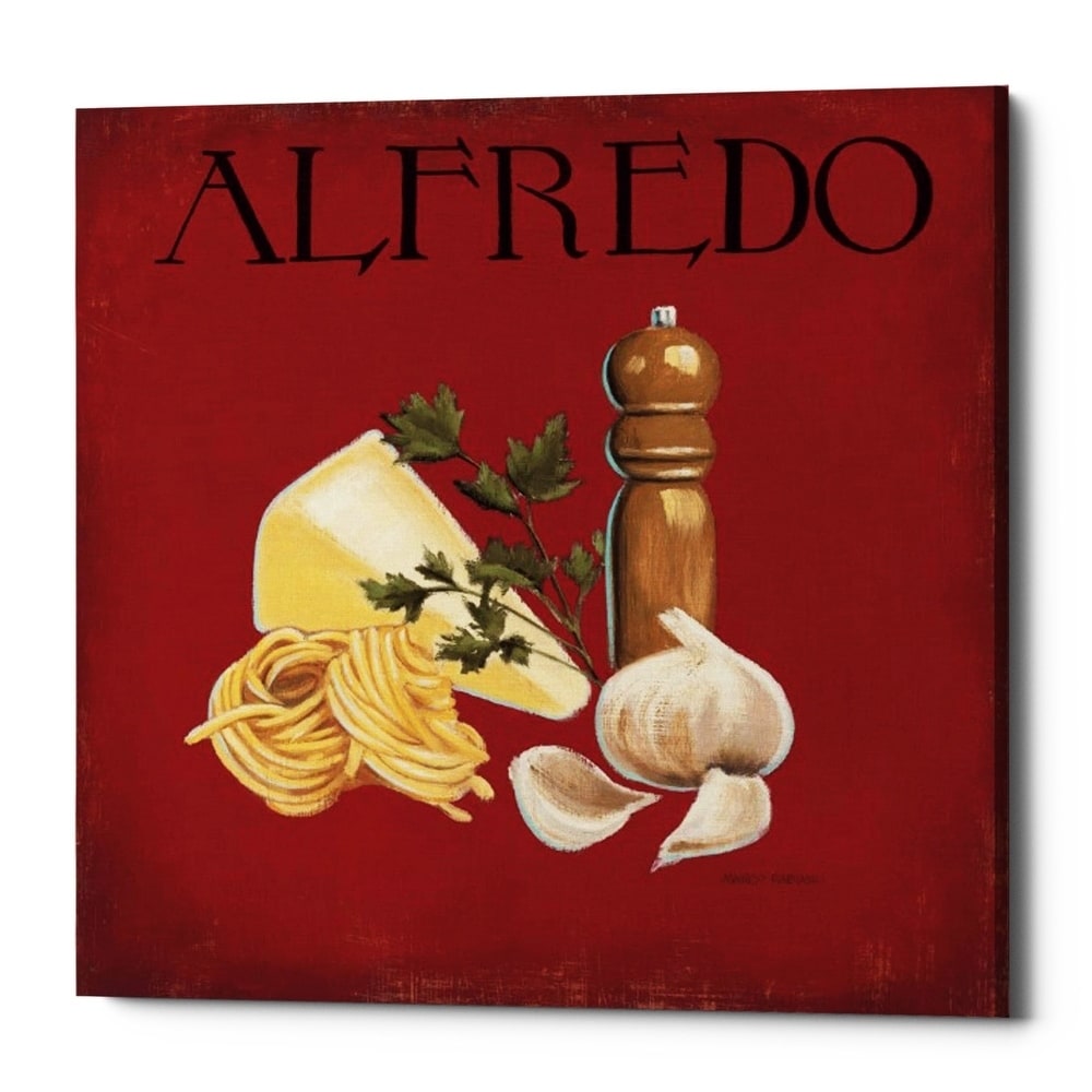 Epic Graffiti Italian Cuisine Iii By Marco Fabiano Giclee Canvas Wall Art 12 X12