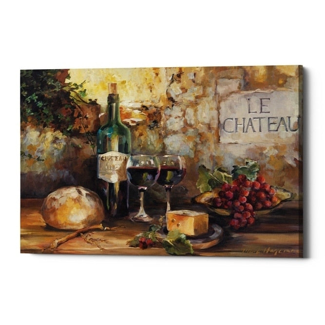 Epic Graffiti Le Chateau By Marilyn Hageman Giclee Canvas Wall Art 12 X18