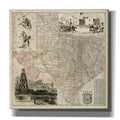 Epic Graffiti Map Of Texas By Vision Studio Giclee Canvas Wall Art 12 X12