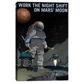 Epic Graffiti Mars Explorer Series Work The Night Shift Space Giclee Canvas Wall Art 12 X 18