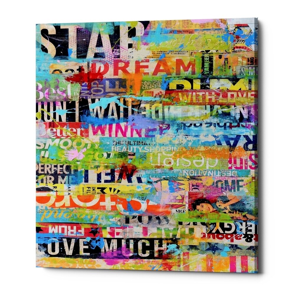 Epic Graffiti Metro Mix 33 I By Erin Ashley Giclee Canvas Wall Art 12 X16