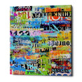 Epic Graffiti Metro Mix 33 Ii By Erin Ashley Giclee Canvas Wall Art 12 X16