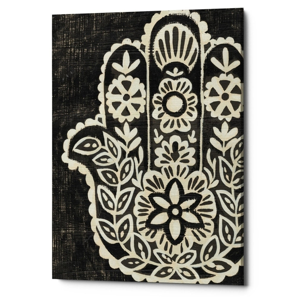 Epic Graffiti Night Hamsa Ii By Chariklia Zarris Giclee Canvas Wall Art 12 X16