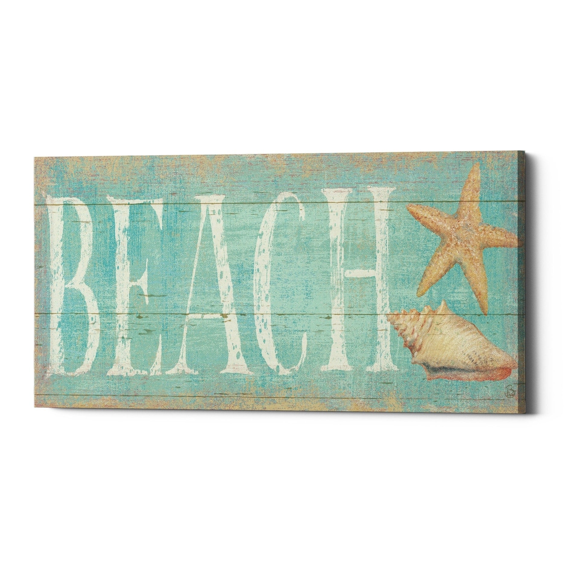 Epic Graffiti Pastel Beach Canvas Wall Art 24 X12