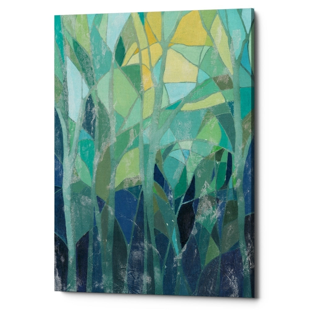 Epic Graffiti Stained Glass Forest I By Grace Popp Giclee Canvas Wall Art 12 X16