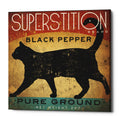 Epic Graffiti Superstition Black Pepper Cat By Ryan Fowler Giclee Canvas Wall Art 12 X12