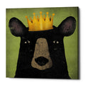 Epic Graffiti The Black Bear With Crown By Ryan Fowler Giclee Canvas Wall Art 12 X12