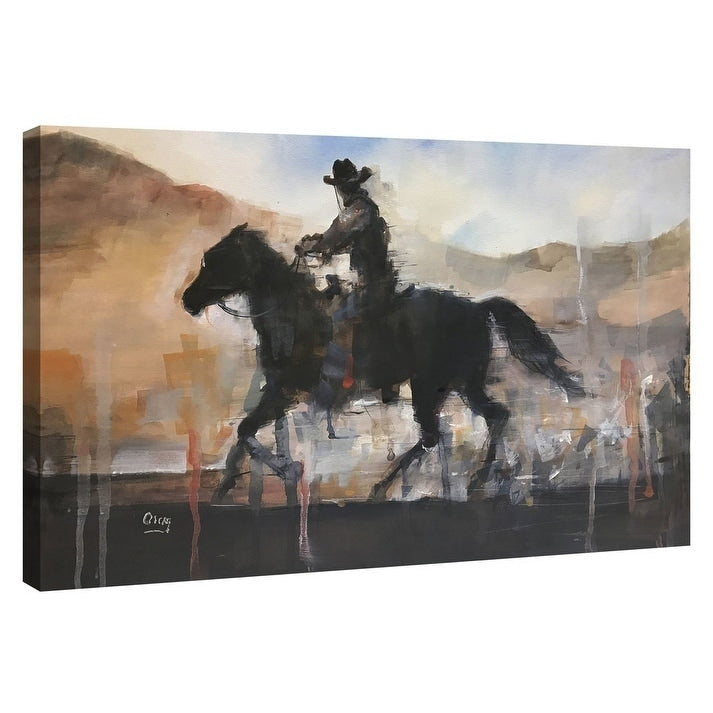 Epic Graffiti The Chase By Oscar Alvarez Pardo Giclee Canvas Wall Art
