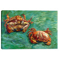 Epic Graffiti Two Crabs By Vincent Van Gogh Giclee Canvas Wall Art Green