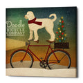 Epic Graffiti White Doodle On Bike Christmas By Ryan Fowler Giclee Canvas Wall Art 12 X12