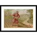 Episode In Life Of Jesus Christ By French School Wood Framed Wall Art Print