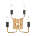 Epping Avenue 10 High 4 Light Sconce Aged Brass 10 Inch Tall