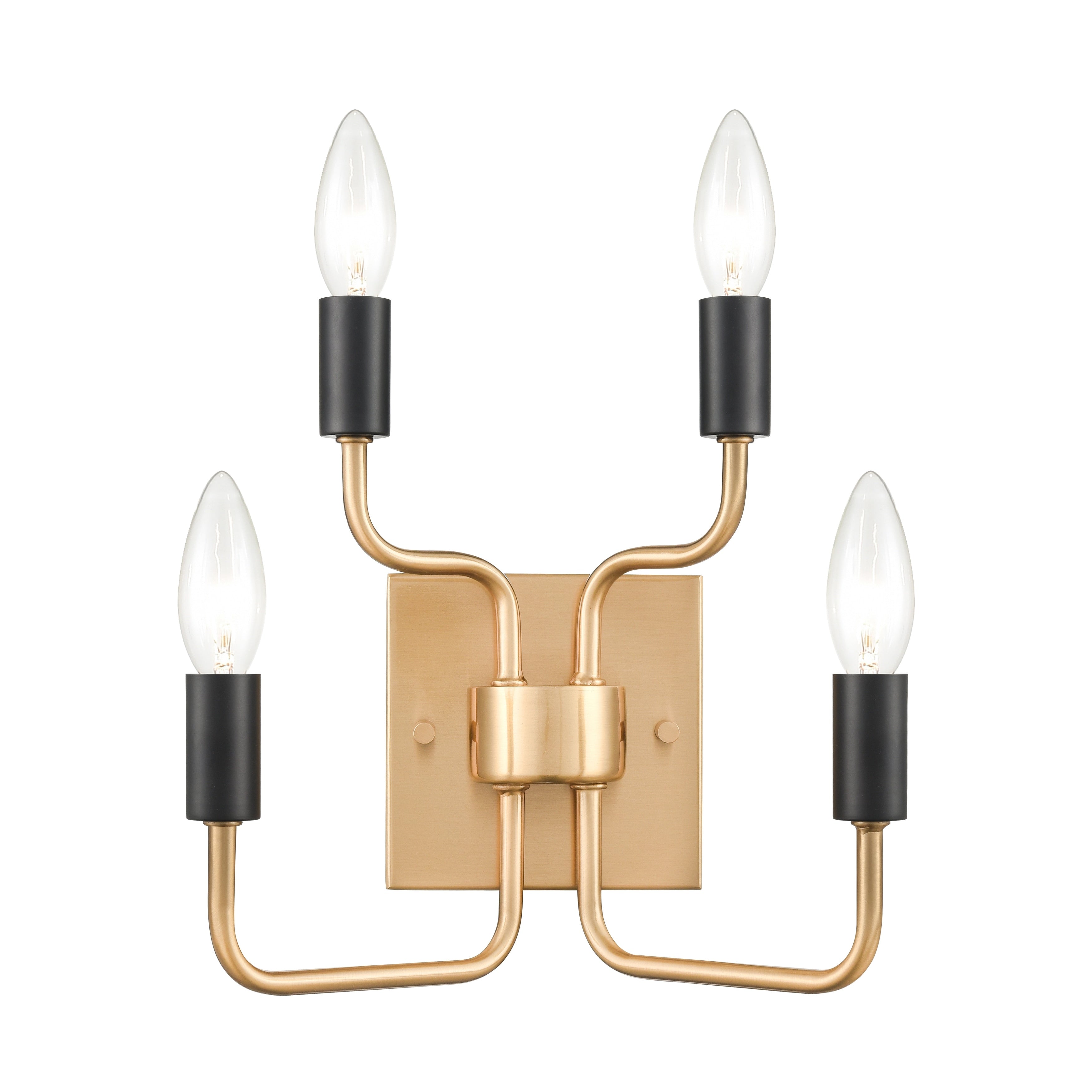 Epping Avenue 10 High 4 Light Sconce Aged Brass 10 Inch Tall
