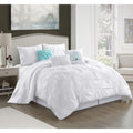 Porch Den Summerview Pleated Microfiber 7 Piece Comforter Set