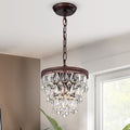 Eresu Antique Copper 3 Light Chadnelier